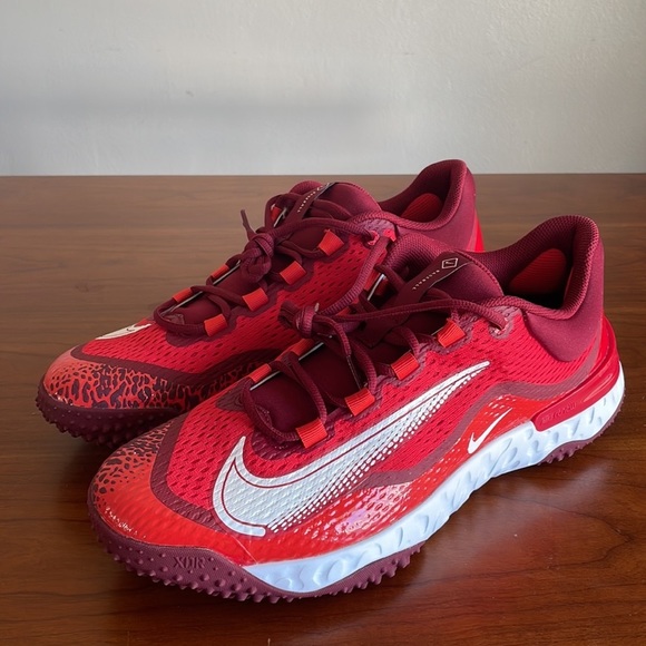 Nike Alpha Huarache Elite 4 Turf Red Baseball Shoes [DJ6523-616] Men’s NWOB - Picture 8 of 10